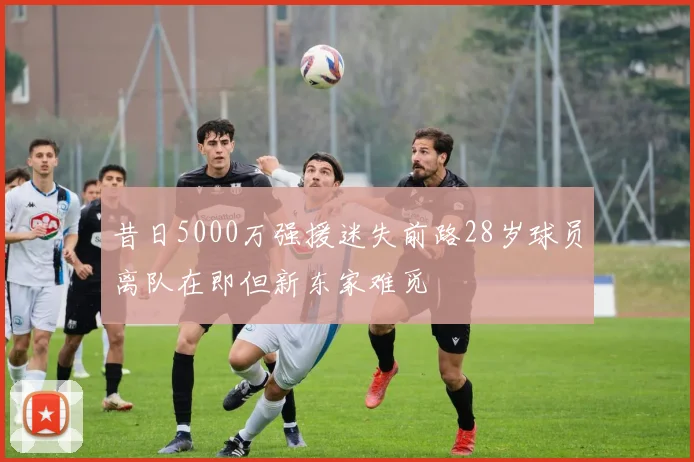 昔日5000万强援迷失前路28岁球员离队在即但新东家难觅