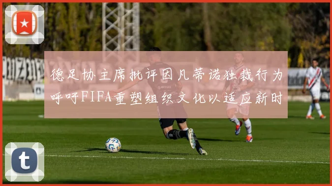 德足协主席批评因凡蒂诺独裁行为呼吁FIFA重塑组织文化以适应新时代